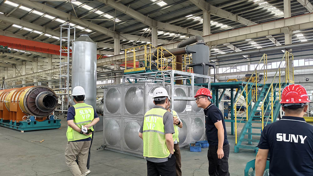實(shí)力獲認(rèn)可！臺灣客戶實(shí)地考察我司鋰電池資源化回收裝備